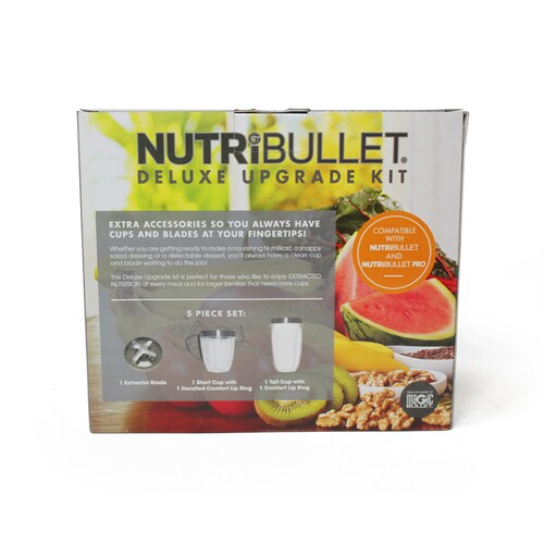 Kit 5 Accesorios Vasos y Aspa para Nutribullet de 600 y 900 Watts 100392.