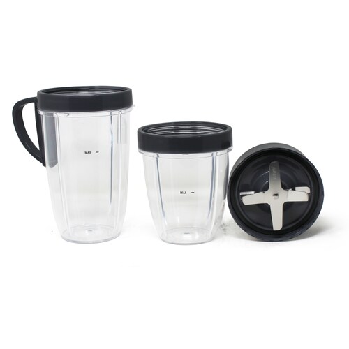 Kit 5 Accesorios Vasos y Aspa para Nutribullet de 600 y 900 Watts 100392.