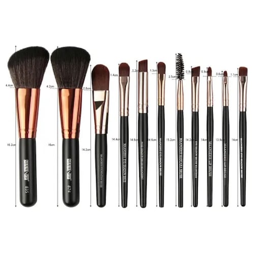 Set 22 Brochas Maquillaje Profesional Cepillos Ojos Maange