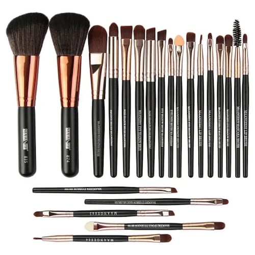 Set 22 Brochas Maquillaje Profesional Cepillos Ojos Maange