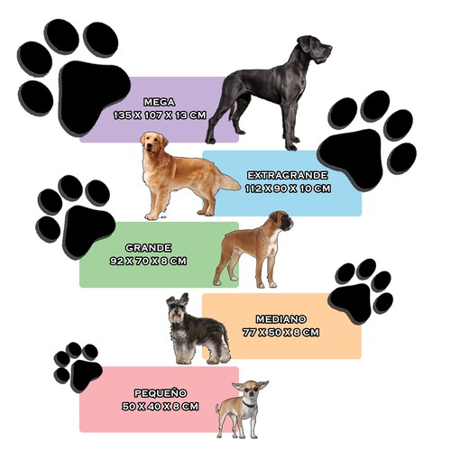 Cama de Perro Imperial Mega, Relleno Ortopédico