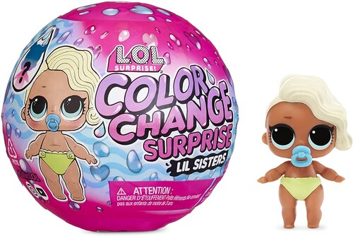 Lol Surprise Lil Sisters Color Change Cambia De Color 3 Pz