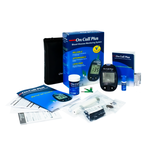 Glucometro On Call Plus - Medidor de Glucosa en Sangre - Acon
