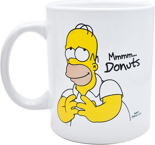 Los Simpsons Tarro De Cerámica Con Caja De Regalo Homero 480 ml