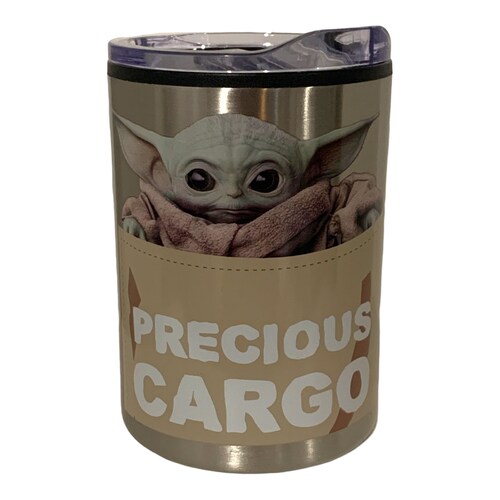 Baby Yoda Termo Mandalorian The Child Grogu Star Wars Acero Inoxidable Doble Pared MD2
