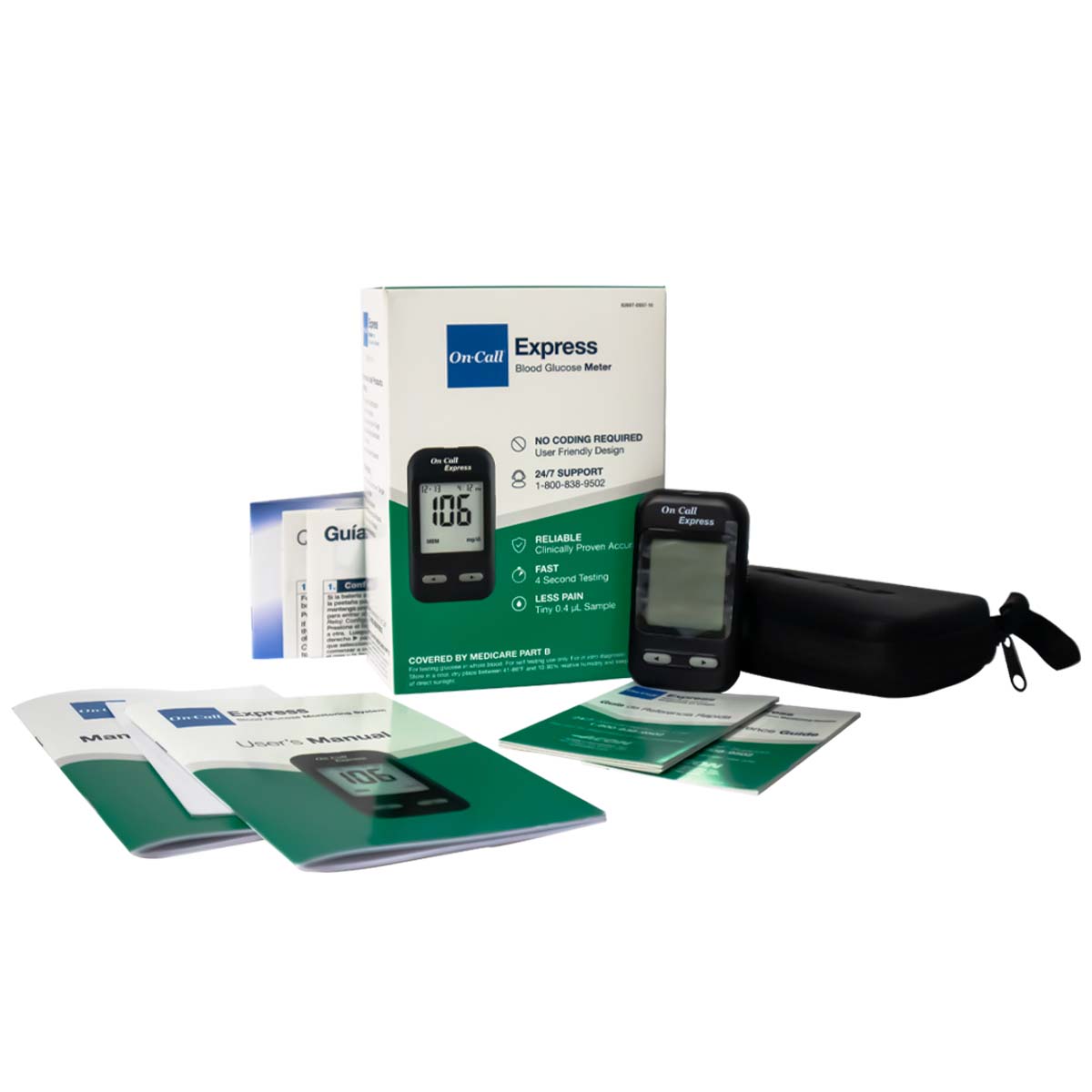 Glucometro On Call Express - Medidor de Glucosa en Sangre - Acon