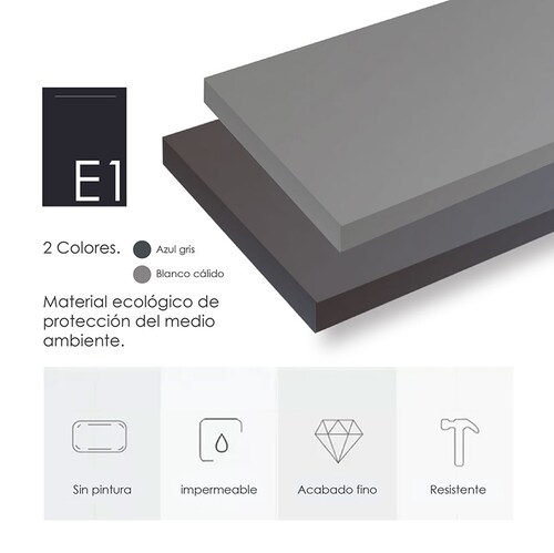 Credenza bufetera Minimalista con Estructura de Acero (Gris)