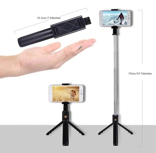Palo Selfie con Trípode y Control Remoto Bluetooth