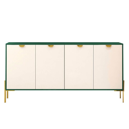 Credenza bufetera de lujo (Verde con blanco)