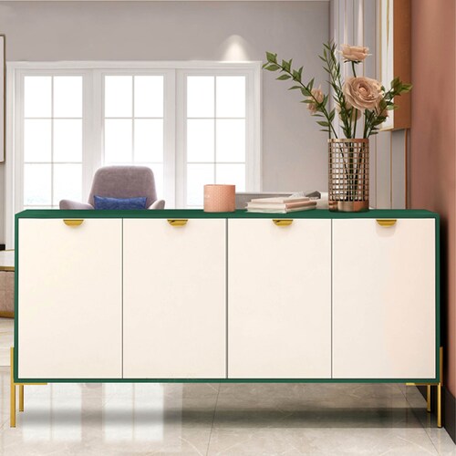 Credenza bufetera de lujo (Verde con blanco)