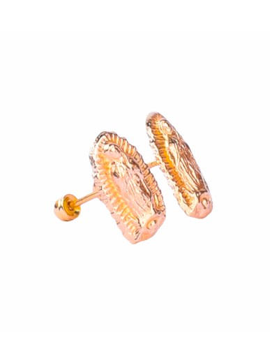 Broquel de estampado con Virgen de Guadalupe Oro 14K - Mancini Joyas
