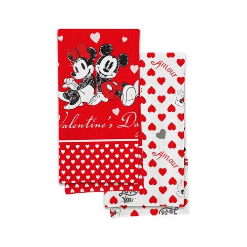 Toalla de manos 2 pack Mickey love