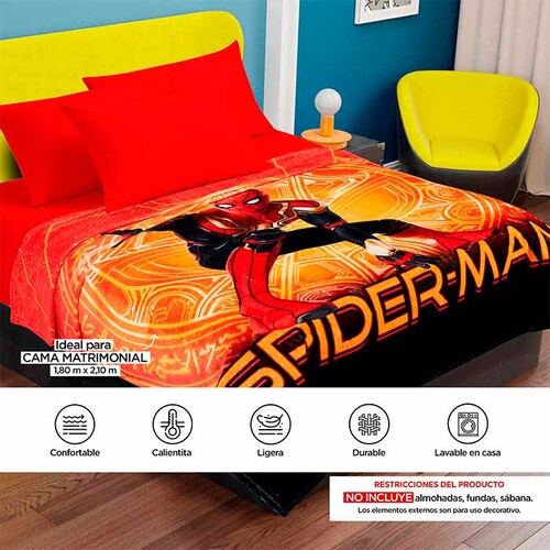 COBERTOR suave y calientito SPIDERMAN FUERZA