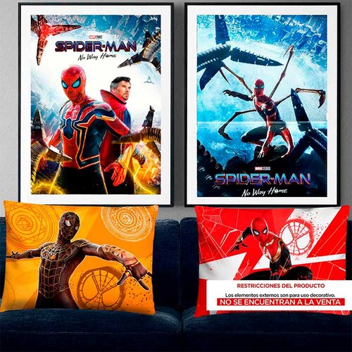 ALMOHADA FULL PRINT suave y ligera SPIDERMAN SALTO