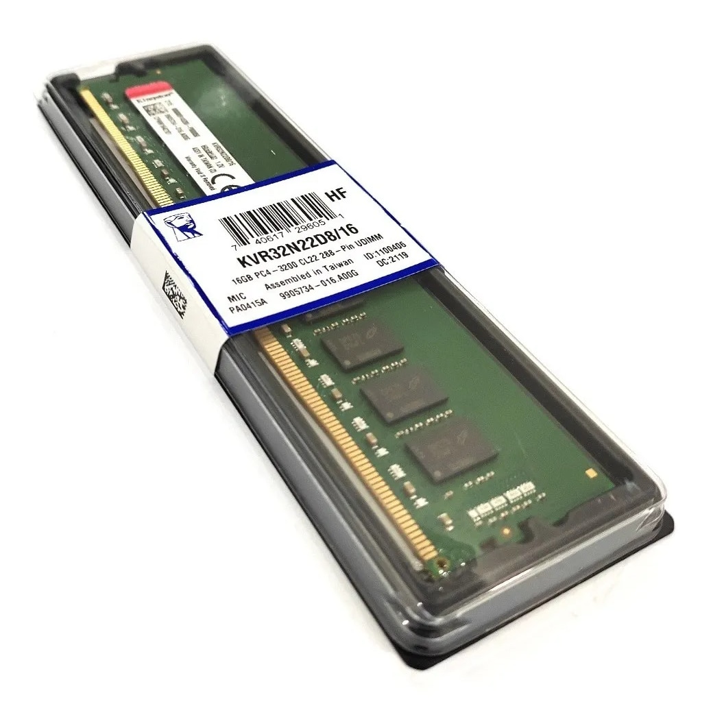 Memoria RAM DDR4 Kingston KVR32N22D8/16 16GB 3200MHz