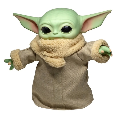 Baby Yoda The Child Grogu The Mandalorian CON Sonido Peluche Y Mochila Articulado.