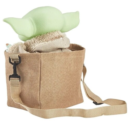 Baby Yoda The Child Grogu The Mandalorian CON Sonido Peluche Y Mochila Articulado.
