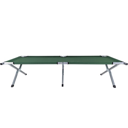 Catre Plegable  Camastro Verde Militar 188 x 70 x 42 Antiderrapante Incluye Funda