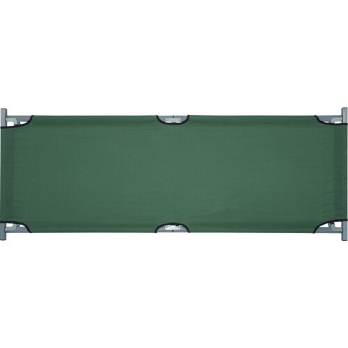 Catre Plegable  Camastro Verde Militar 188 x 70 x 42 Antiderrapante Incluye Funda