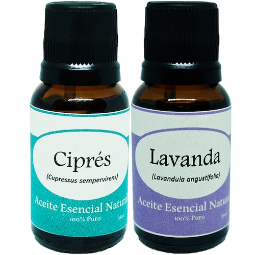 Cipres y Lavanda Aceite Esencial Natural Difusor 2 Fcos Humidificador Krisamex