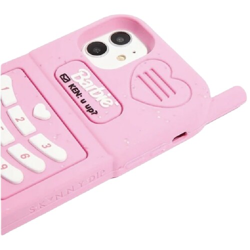 Funda 3 D Protector Compatible iPhone 6/7/8 Plus Teléfono Rosa Figura Con Pompon 