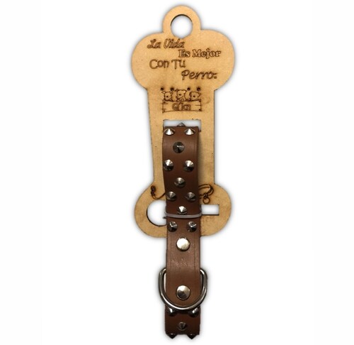 Collar piel 3cm trompillo