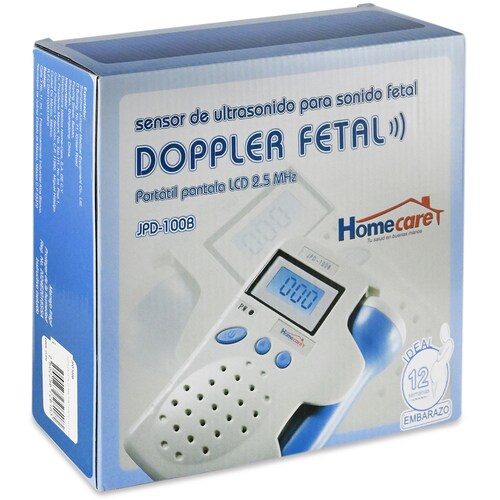 Doppler Fetal Portátil con pantalla LCD azul con 2.5 Mhz - Médica Depot