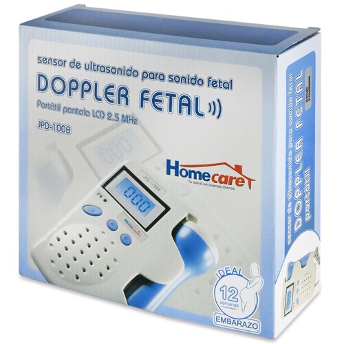 Doppler Fetal Portátil con pantalla LCD azul con 2.5 Mhz - Médica Depot