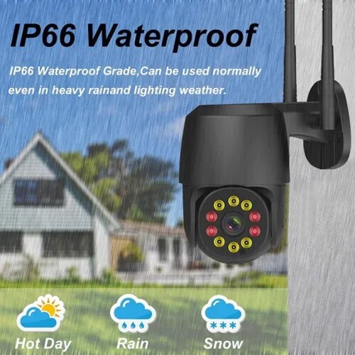 Camara De Seguridad Wifi Exteriore 1080p Con Alarma De Luz Favorito