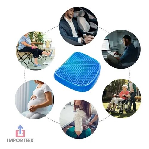 Cojín Ergonómico De Gel Para Asiento De Coche Para Oficina