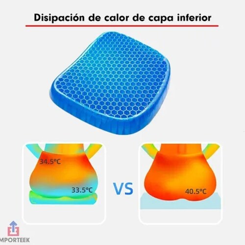 Cojín Ergonómico De Gel Para Asiento De Coche Para Oficina