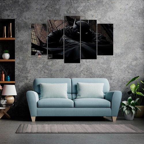 Cuadro Decorativo Batman DC Comics 100x60cm 5pzs Cuadros MX