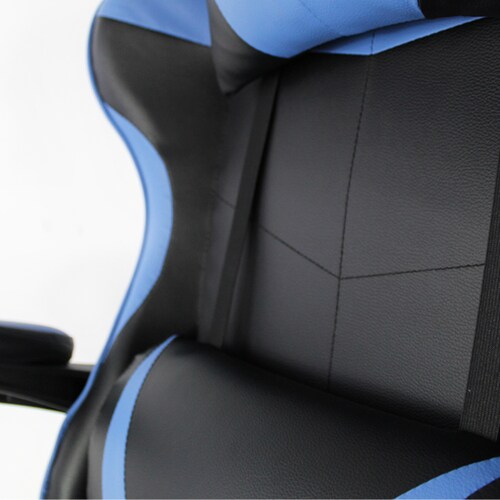 Silla Gamer Ergonómica MOB-ZD12 Negro con Azul Mundo In