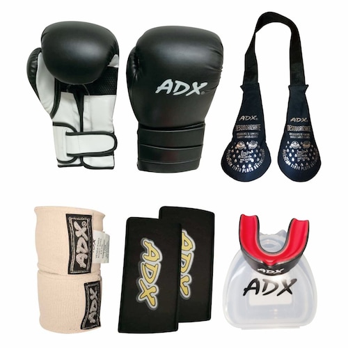 Guantes de Boxeo Adx Hard Training Unisex + Complementos