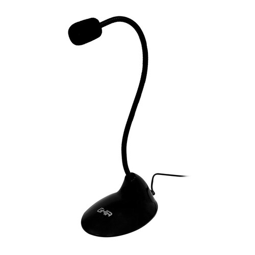 MICROFONO PC ESCRITORIO CUELLO FLEXIBLE 3.5MM PC LAP ESCUELA CLASES VIDEOCONFERENCIA GAC-218 BASE
