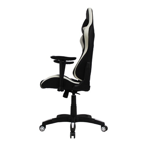 Silla Gamer Ergonómica JM-7249H Negro Blanco Mundo In