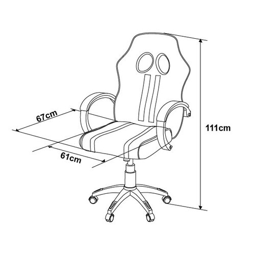 Silla Gamer Gaming Ergonómica MOB-070 Verde Mundo In
