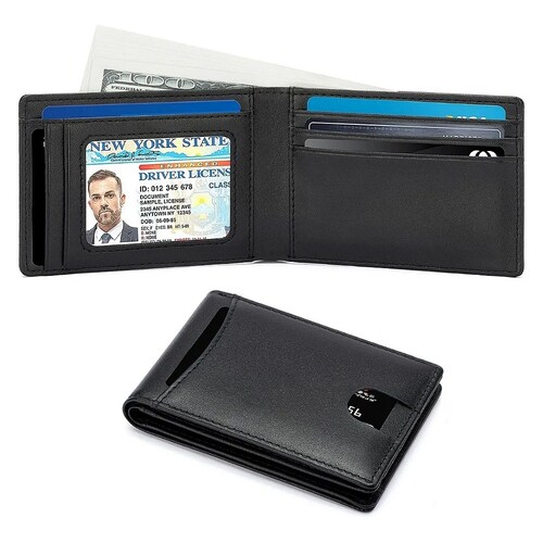 Cartera Hombre Rfid Minimalista Con Espacio Para Billetes
