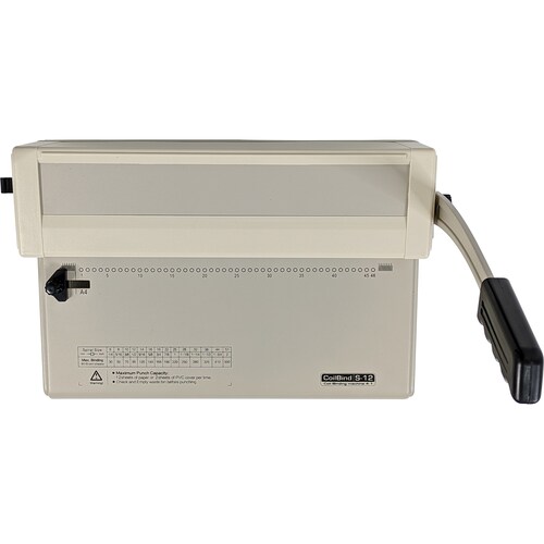  Engargoladora y Perforadora 12 Hojas A4 Arillos Plastico Espirales Pastas Incluidos