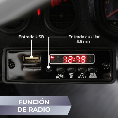 Carro Montable Electrico Auto Mercedes Benz 12v Negro