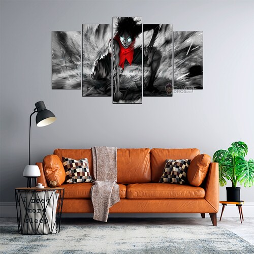 Cuadro Decorativo Anime One Piece Luffy 100x60cm 5pzs Cuadros MX