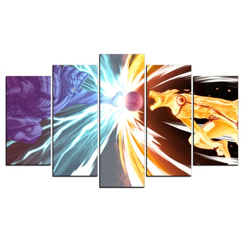 Cuadro Decorativo Anime Naruto Modo Sabio 6 Caminos 100x60cm 5pzs Cuadros MX