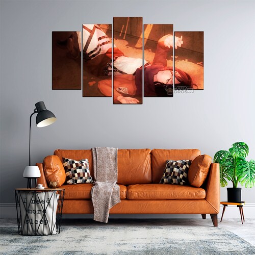 Cuadro Decorativo Anime Mikasa Ackerman Shingeki no Kyojin 100x60cm 5pzs Cuadros MX