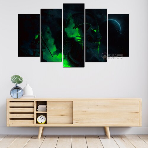 Cuadro Decorativo Anime Eren vs Colossal Titan Shingeki no Kyojin 100x60cm 5pzs Cuadros MX