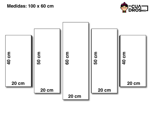 Cuadro Decorativo Anime Legion de Reconocimiento Shingeki no Kyojin 100x60cm 5pzs Cuadros MX