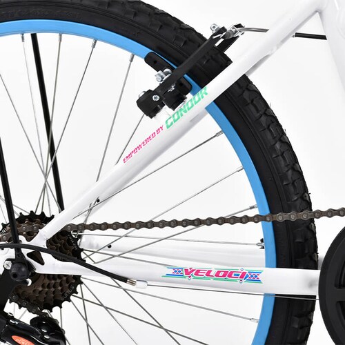 Bicicleta Veloci Haigo Rodada 24 Blanco Urbana