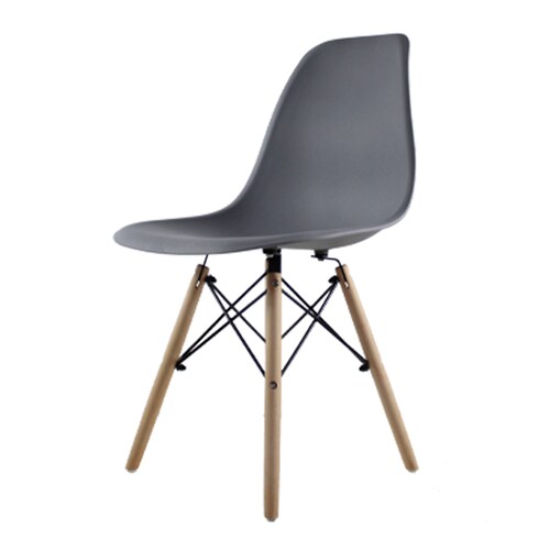 Set 2 Sillas Eames Hogar Oslo Gris Mundo In 