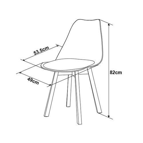 Set 2 Sillas Eames Hogar Frankfurt Blanco Mundo In