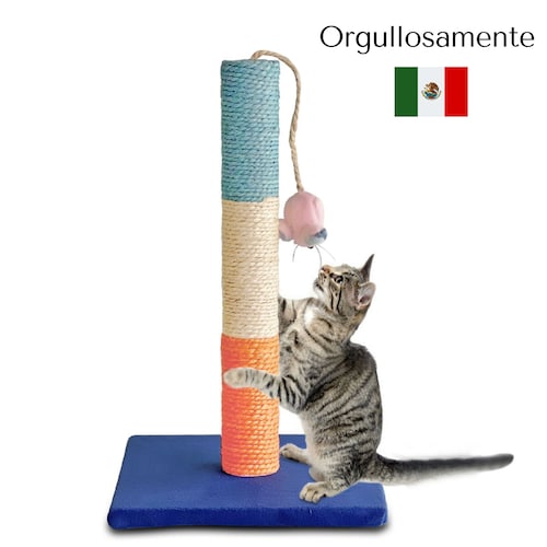 Juguete Rascador Gatos | Sisal 100% Mexicano | 52cm | Gratis Sisal