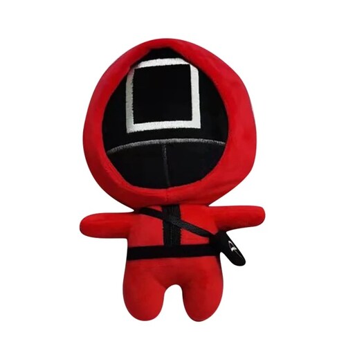 Juego de Calamar Squid Game Peluches de Coleccion Muñeco de Soldado Juego de Calamar , 23cm, Pack 3 unidades